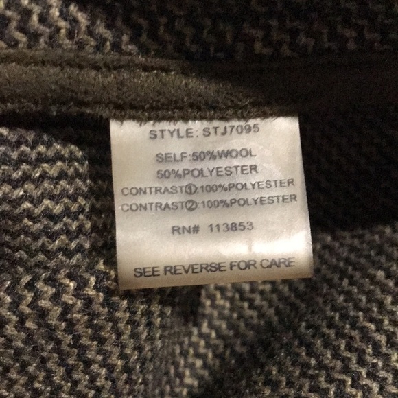 SUGAR Lips wool blend tweed button front cardigan poncho size Medium - Picture 11 of 11